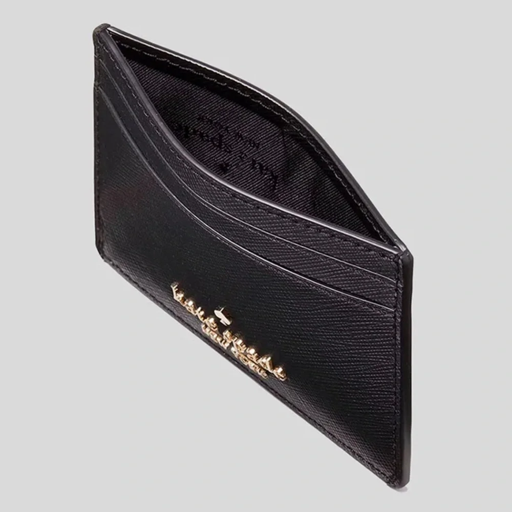 Kate Spade Black Slim Card Case Holder Wallet